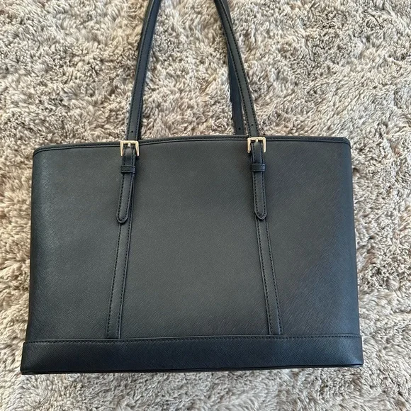 Michael Kors Black Structured Tote Bag - Picture 2 of 6